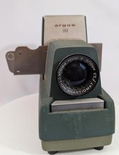 Vintage Argus 300 Model III Slide Projector - Green - 4" f/3.3 Lens - Untested