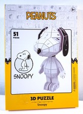 Snoopy Peanuts / 3D Puzzle 51 Teile Aufsteller Dekoration weiß /NEU OVP USA