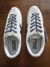 Tretorn Nylite Plus Canvas Sneakers Women  s 8 White Navy Gum Sole New w/ Box
