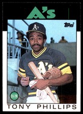 Tony Phillips 1986 Topps #29 Athletics MLB READ FREE SHIPPING AutographDen