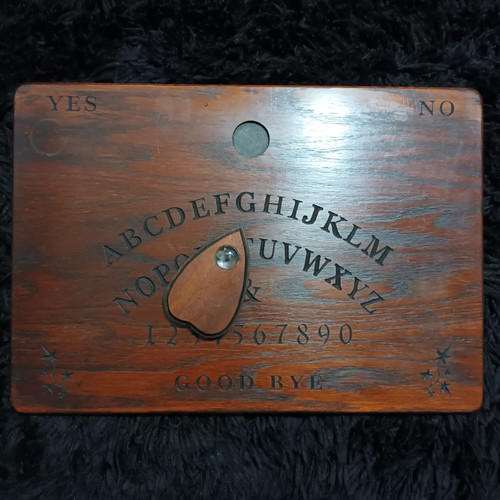 Ouija Victorian Spirit Board Hand Engraved Occult Candle Planchette Included - Picture 2 of 24