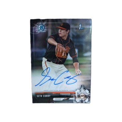 2017 Bowman Draft Chrome Draft Pick Auto Seth Corry #CDA-SCO Auto