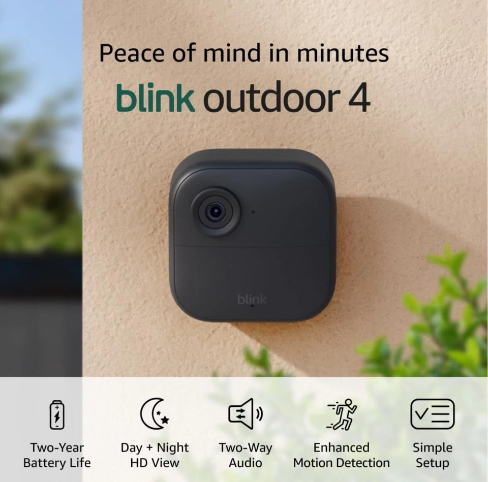 Blink Outdoor 4, (4th Gen 2025) Wireless 3 Camera Security System + Sync Module - Image 2 of 4