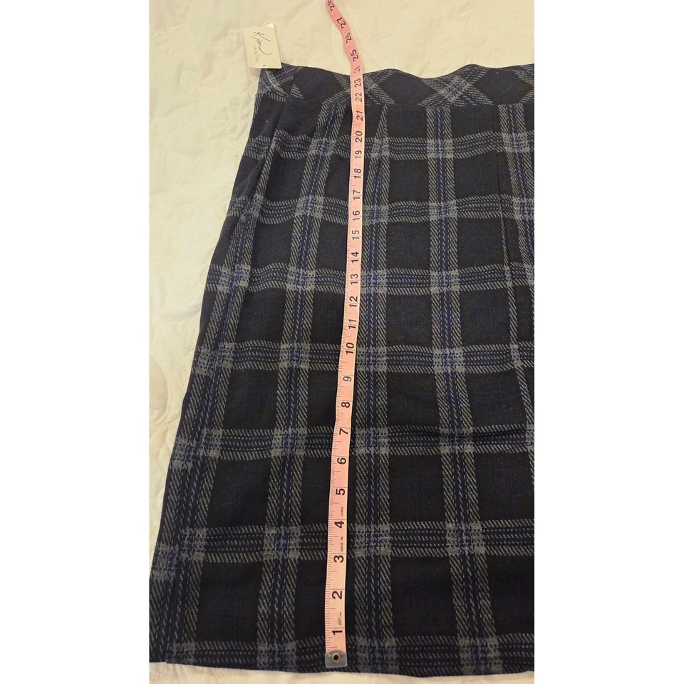 Юбка-карандаш Kim Rogers XL черная клетчатая карьерная деловая повседневная офисная дамская - Изображение 4 из 4