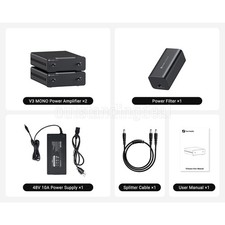 Fosi Audio V3 Mono 2 Mono Amplifier Power Adapter Power Splitter Cable cv