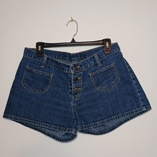 Vintage Jordache Jean Shorts RN98826 Womens 11/12 Demin Three Button Fly