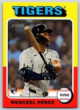 2024 Topps Heritage High Number WENCEEL PEREZ #698 Tigers Rookie RC