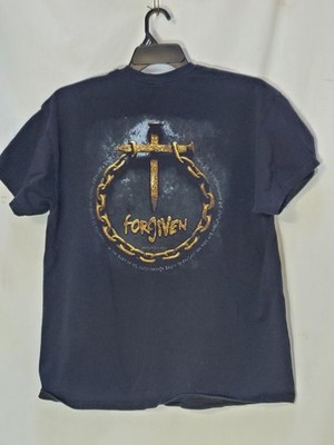Forgiven Christian Graphic T-Shirt Adult XL Scripture Gildan Heavy 100% Cotton
