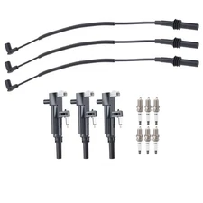 Ignition Coil & Spark Plug & Wire Set for 2009-2011 Dodge Nitro 3.7L V6 5C1709