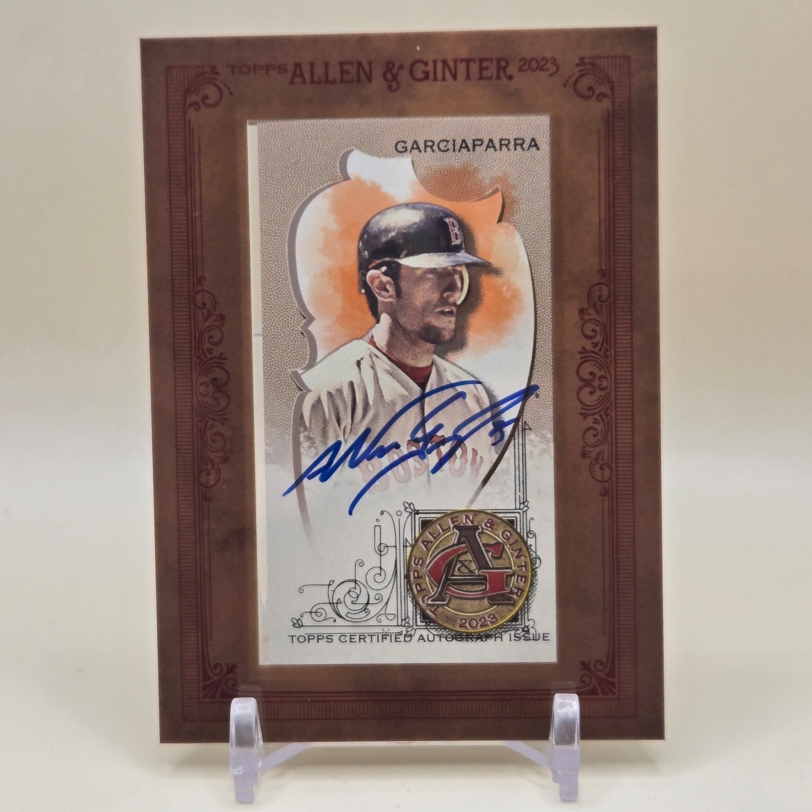 Nomar Garciaparra #MA-NGA 2023 Topps Allen & Ginter X Baseball Framed Mini Autographs