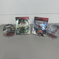 PS3 Uncharted Bundle Drake's Fortune And Among Thieves Not For Resale Sleeves