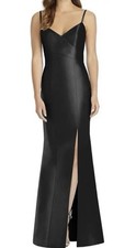 NWT Alfred Sung Glamorous Black Gown Size 14 Prom Wedding
