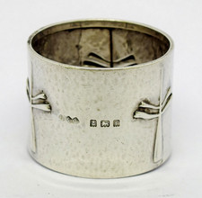 Rare Liberty & Co Cymric Sterling Silver Napkin Ring 1905 Celtic Cross Tree Form
