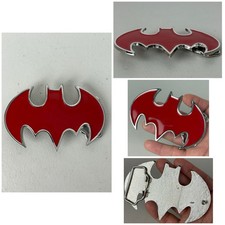 Dc Comics Batman Belt Buckle Red Batman Logo Metal Buckle