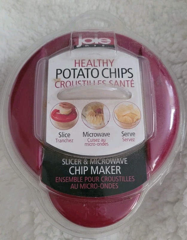 🍿 Joie Healthy Potato Chips Maker, Chip Slicer & Microwave New Sealed Pub Fries