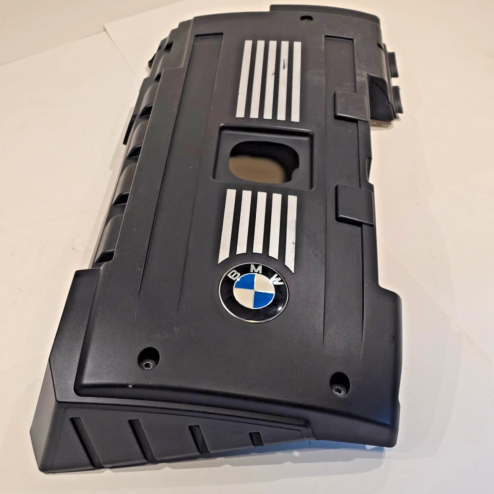 07-13 BMW E60 E90 E92 335I 535I N54 Engine Plastic Cover *SCRATCHED 7543304 OEM - Image 2 of 4