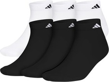 Adidas Men's Athletic Cushioned Low Cut Ankle Socks LARGE  12-Pair Pack 