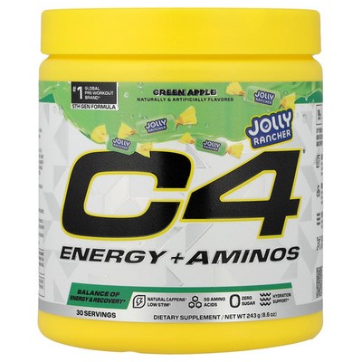 C4  Energy + Aminos, Jolly Rancher Green Apple, 8.6 oz (243 g)