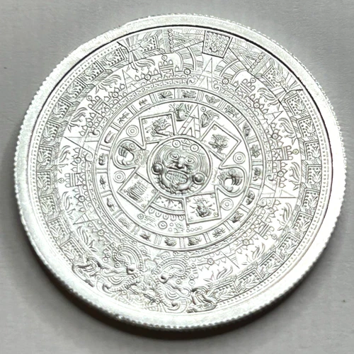1/4 oz Aztec Calendar .999 Fine Silver Round Bullion Golden State Mint - 17
