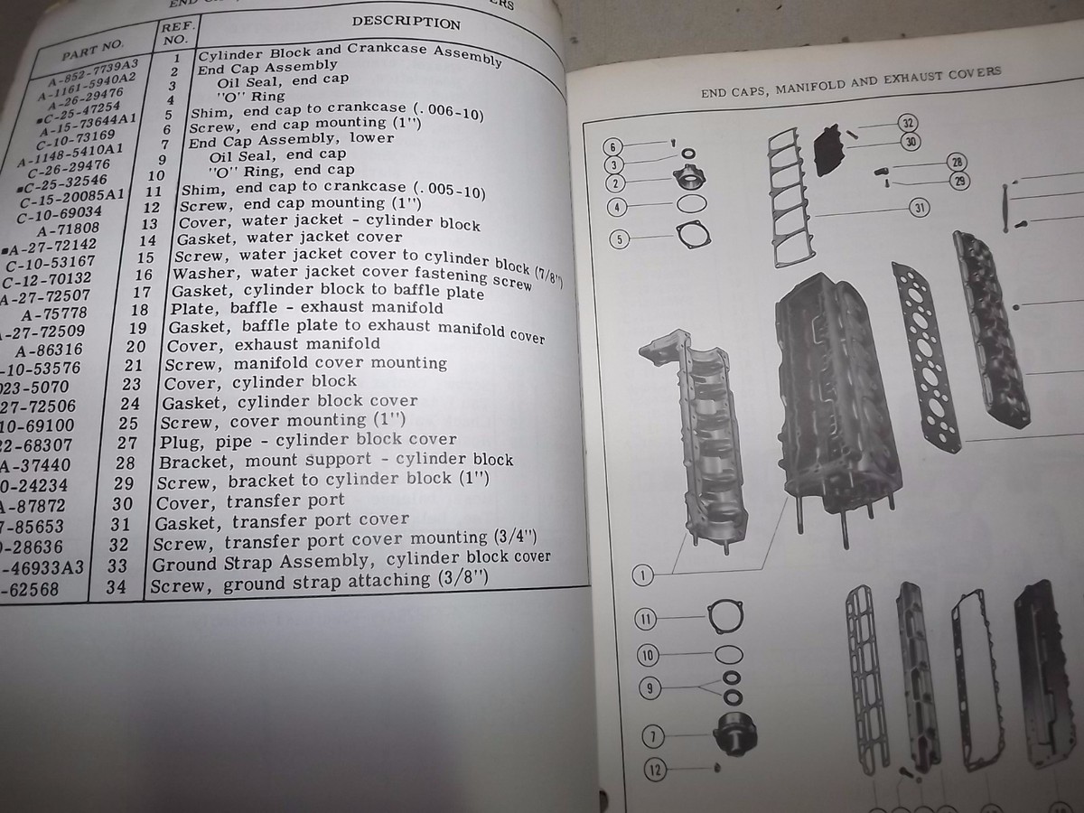 user 140 HP Mariner Parts Catalog C-90-84518 April 1979 | eBay