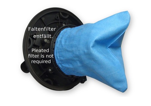 2 Stück Textilfilter blauer Stoffbeutel für MATRIX VC 1250-30L Stofffilter - Bild 2 von 2