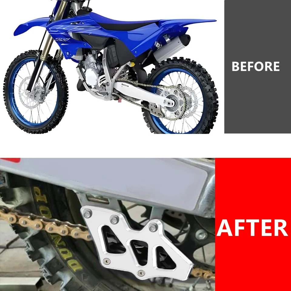 Guía de cadena US CNC SILVER para YAMAHA YZ125 YZ250 YZ250F/X/FX YZ450F/FX WR250F Foto 2 de 4