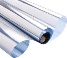 Window Film Privacy One Way Daytime Non Adhensive UV Film 17.7" x 6.5ft