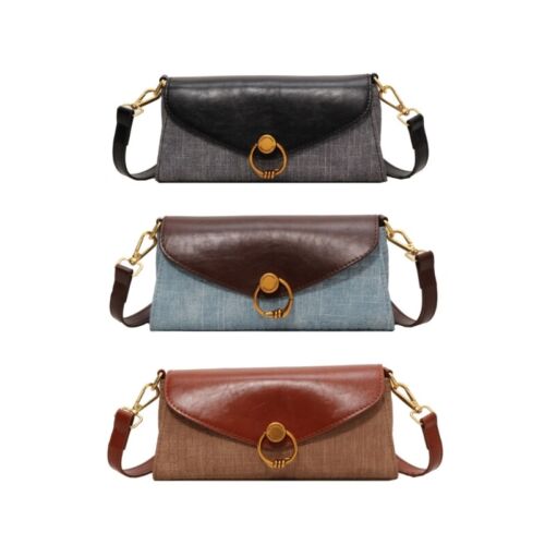 Square Bag Cellphone Bag Trendy Shoulder Bag for Girl Women Girl PU Zipper Bag