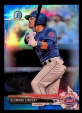 Desmond Lindsay 2017 Bowman Draft Chrome Blue Refractor #BDC-142 137/150