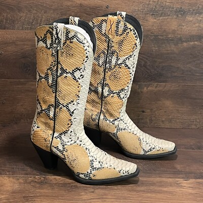 Twisted X Women's Simulated Snake Skin Cowboy Western Boots Size 9.5 B NEW!!!