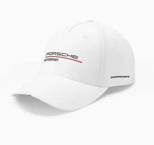 Official Porsche Motorsport Racing Baseball Cap / White Driver's Hat