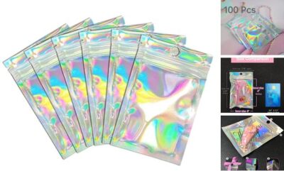 Resealable Foil Pouch Bag [100 PCS ] Great for Party Favor Food 3x4 Inch