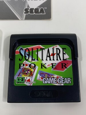 Jeu Solitaire Poker Pour Sega Game Gear – Bon état – PAL/NTSC Compatible