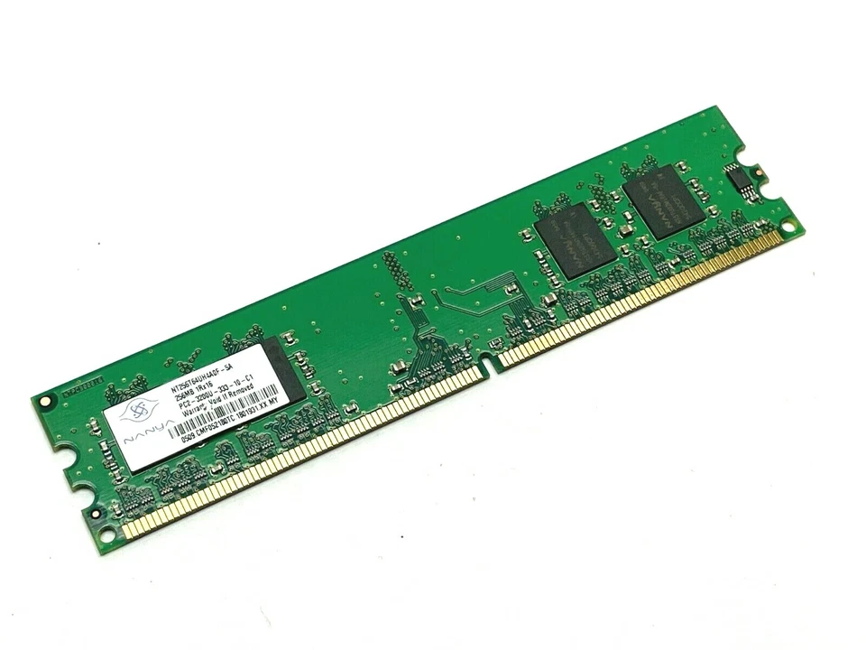 Nanya NT256T64UH4A0F-5A RAM Memory 256MB PC2-3200U 1RX16 LOT OF 2 - Image 2 of 4