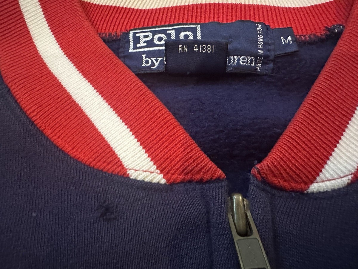 Vintage Polo Ralph Lauren 1992 Stadium P Wing Track Jacket
