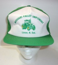 Missouri Valley Implement Linton N. Dak Vtg. Men's Farm Cap Hat Snap Back U.S.A