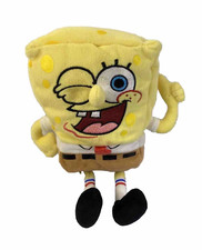 Ty 2004 SpongeBob Thumbs Up Squarepants 8" Yellow Stuffed Plush Winking