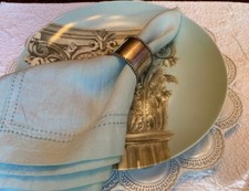 Vintage Silverplate Beaded Edge Napkin Ring No Monogram