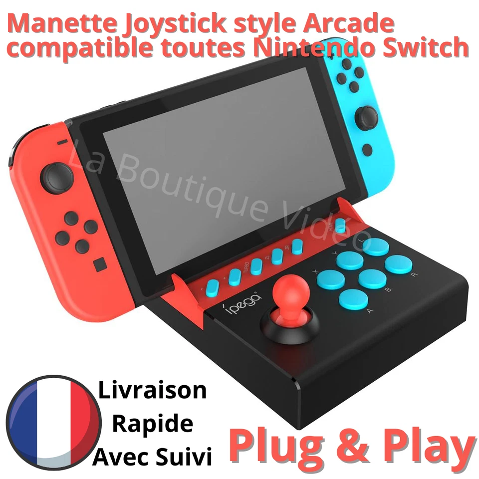 Manette Joystick Arcade compatible Console Nintendo Switch Plug & Play NEUF FR - Photo 1/4