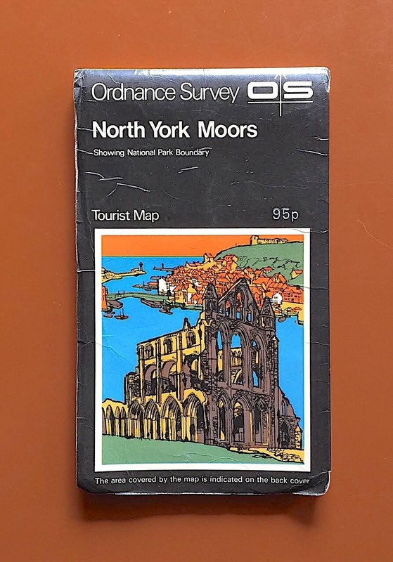 Vintage Ordnance Survey Map for North York Moors National Park 1970’s