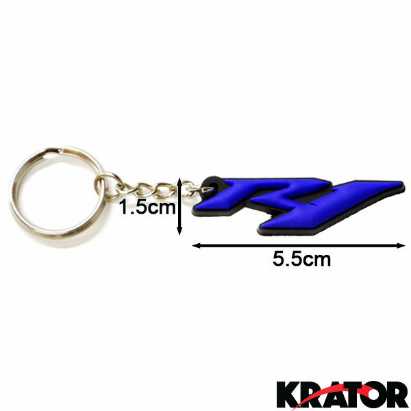 Porte Clé Moto en Gomme Souple + Chainette pour Yamaha YZF R6 Rouge et Bleu NEUF Porte Clé Moto en Gomme Souple + Chainette pour Yamaha YZF R6 Rouge et Bleu NEUF