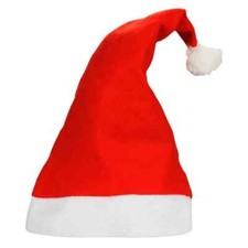 High Quality Christmas Santa Hats With Large And Thicker Ball Adult Size