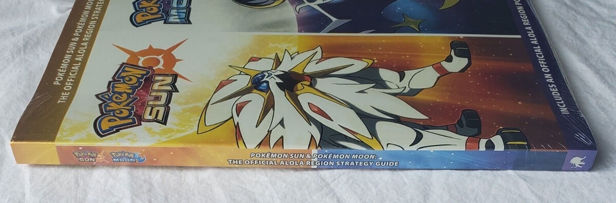 NEW SEALED POKEMON SUN MOON ALOLA REGION OFFICIAL GAME STRATEGY GUIDE  POSTER >>