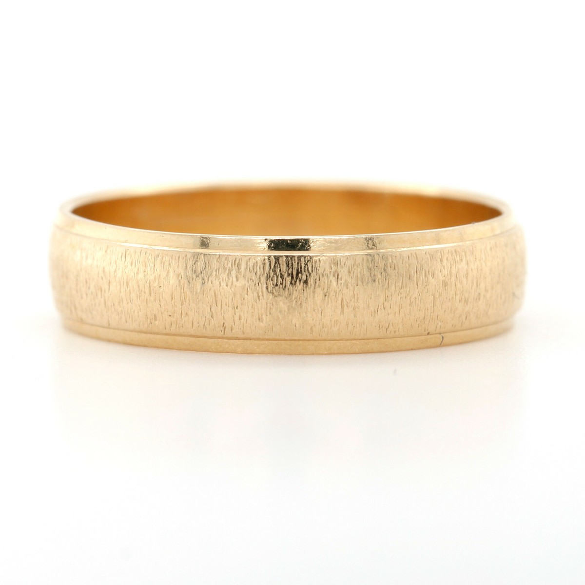 14k Yellow Gold Band Ring | eBay