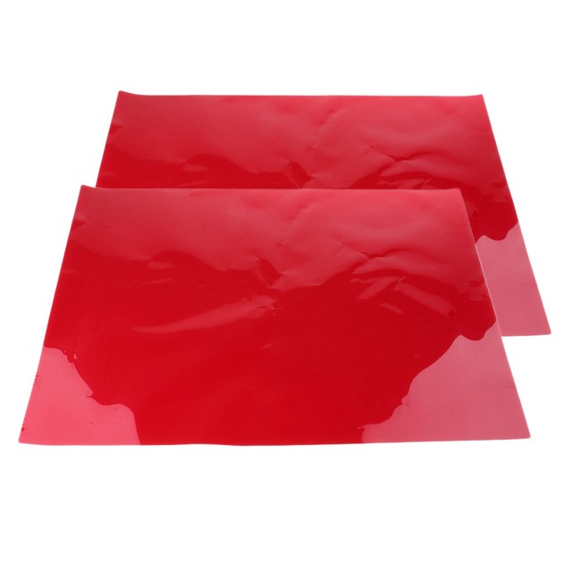 2PC Red Color Gel Filter Sheets Film 40×50cm for Photo Video Theater