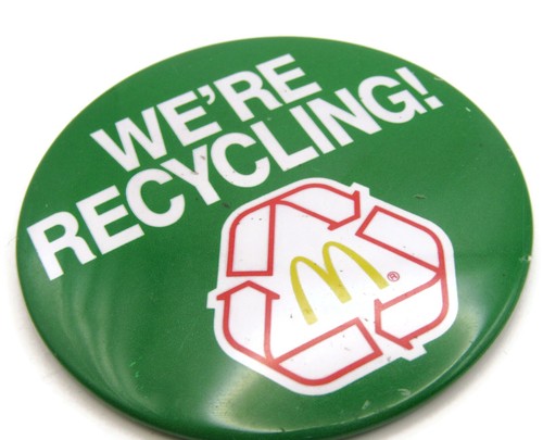 McDonald's We're Recycling Pin Button Vintage 1990 - Bild 2 von 5