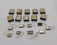 Mix Lot 19 Vintage Radio Frequency Plug-in Crystals Radio Scanner Walkie Talki