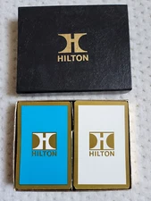 Vintage 1960s Hilton Hotel Playing Cards Double Deck by Redislip
