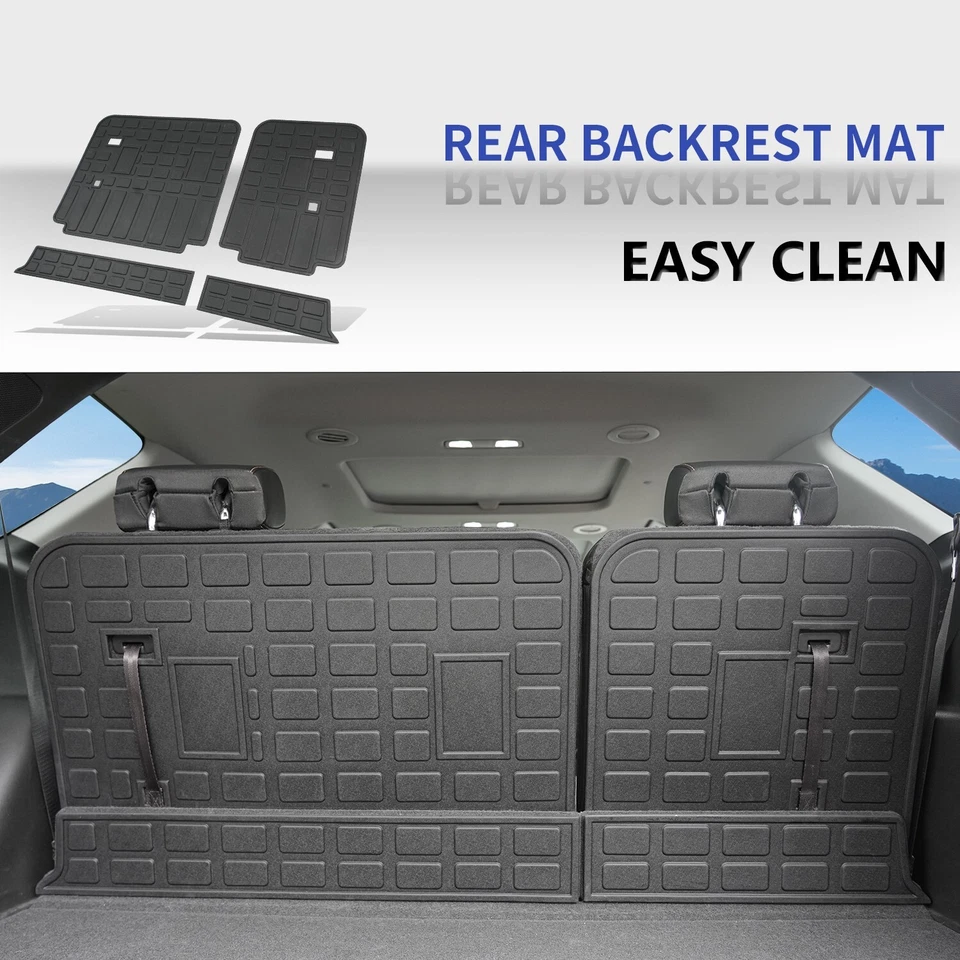 For 2018-2024 Chevy Traverse Floor Mats Backrest Mat Cargo Trunk Liners - Image 2 of 4