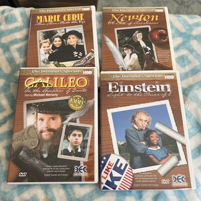 NEW** Lot 4 HBO The Investors Specials DVD Einstein, Galileo Newton, Marie Curie